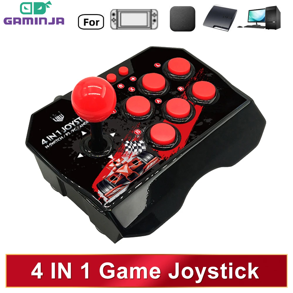 Arcade Vibes - GAMINJA 4-in 1Game Joystick Met 3M