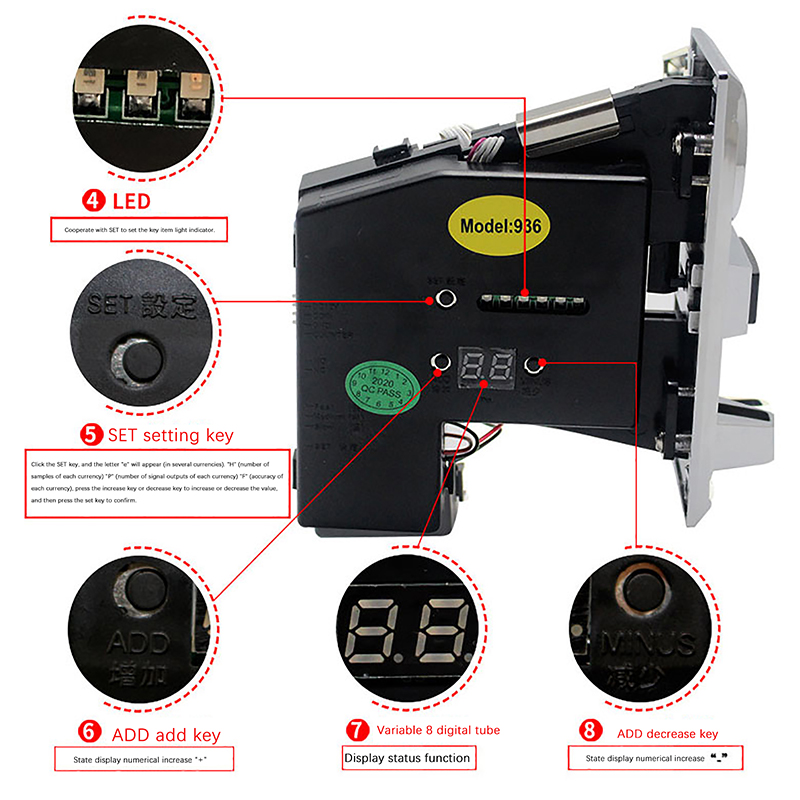 1Pc 616 Multi Coin Slot Accept - Arcade Games And Vending recensie en prijs